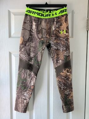 Under Armour Boy's Realtree Xtra Camo Fitted Cold Gear Bottom YL